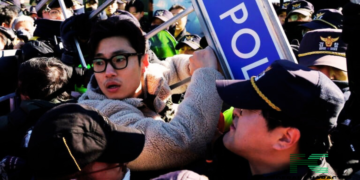 South Korean Farmers Clash With Police During Protest Against Dog Meat Ban