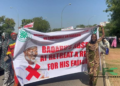 Protesters Overwhelm National Assembly, Days After Kaduna Airstrike
