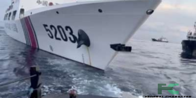 Philippine and Chinese Vessels Clash in Disputed South China Sea Waters