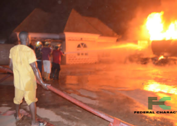 Crises Averted After Petrol Tanker Catches Fire at Ilorin Filling Station