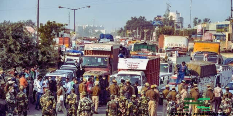 Indian Police Blockade Roads to Prevent Farmers Marching to New Delhi