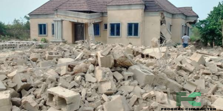 Demolished houses in Ibadan by the Oyo State Government leaves house owners in despair