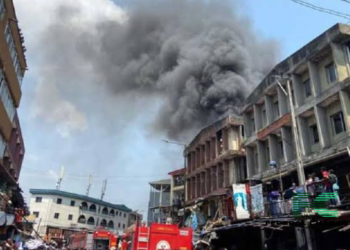 Lagos Island Inferno: Devastating Fire Engulfs Multiple Buildings, Causing Extensive Property Damage