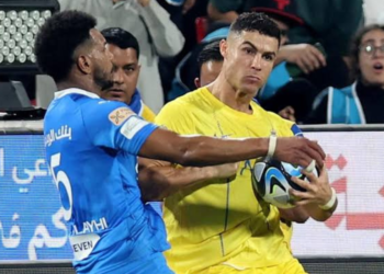 Controversy Erupts: Cristiano Ronaldo Sent Off Amid Alleged Elbow Incident in Saudi Super Cup Clash