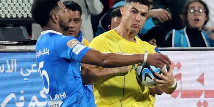 Controversy Erupts: Cristiano Ronaldo Sent Off Amid Alleged Elbow Incident in Saudi Super Cup Clash