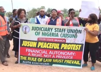 Ogun state judiciary workers on strike