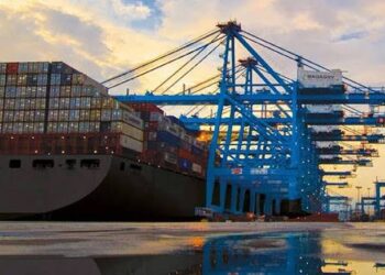 Ghana and Nigeria engage in commerce by shipping cargo via waterway