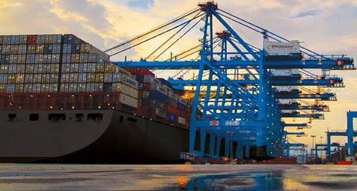 Ghana and Nigeria engage in commerce by shipping cargo via waterway