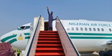 Catching Flights: Tinubu Ditches the Presidential Plane for a Private jet to South Africa