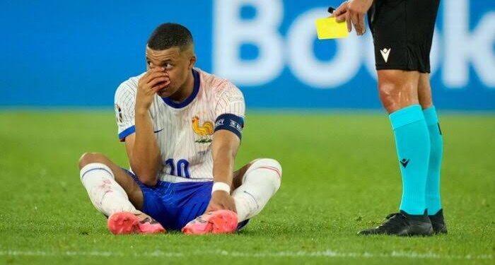 Mbappe Suffers Broken Nose in France’s Euro 2024 Win Over Austria