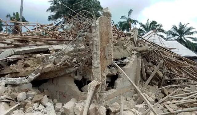 Five workers’ bodies were found in a collapsed building at Abia