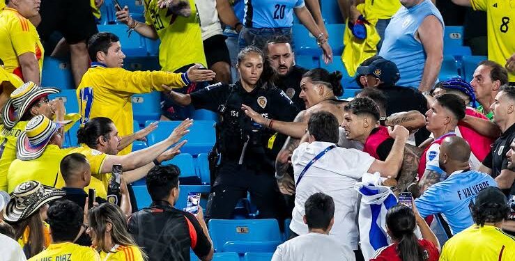 Uruguay Players Involved in Post-Match Confrontation with Colombia Fans at Copa América Semi-Final