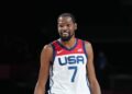 Kevin Durant Practices Ahead of USA’s Olympic Basketball Title Defense