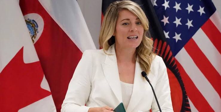 Canada’s FM Joly to Discuss Security and Relations in China Visit