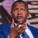 Dangote Warns CBN: High Interest Rate Will Stifle Growth