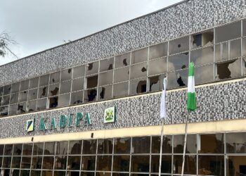 #EndBadGovernance Protest: Protesters in Kaduna Destroy State Infrastructure