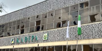 #EndBadGovernance Protest: Protesters in Kaduna Destroy State Infrastructure