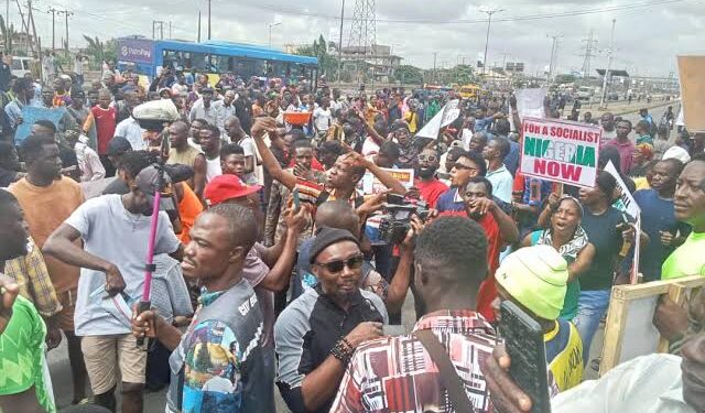 Protesters Turn Jos Roundabout into Worship Hub