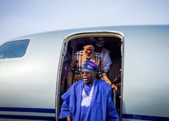 Tinubu Returns Home To Nigeria After Trip to China, UK