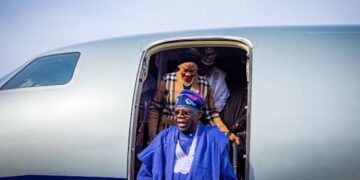 Tinubu Returns Home To Nigeria After Trip to China, UK
