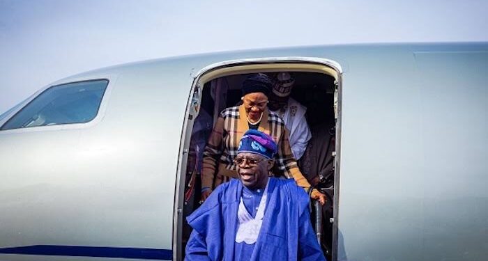 Tinubu Returns Home To Nigeria After Trip to China, UK