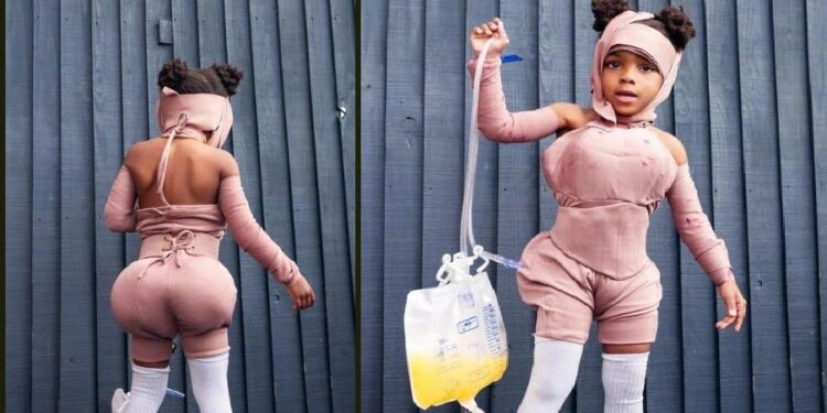 Toyin Lawani Sparks Controversy with Daughter’s Halloween Costume