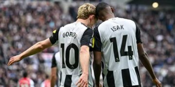 Newcastle’s Early Strike Downs Arsenal as Winless Run Extends to Three Games