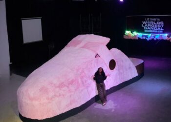 10ft Wide, 26ft Long: Liz Sanya Breaks Records with Mega Sandal