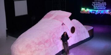 10ft Wide, 26ft Long: Liz Sanya Breaks Records with Mega Sandal