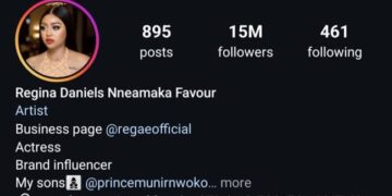 Regina Daniels Deletes Ned Nwoko’s Name from Instagram