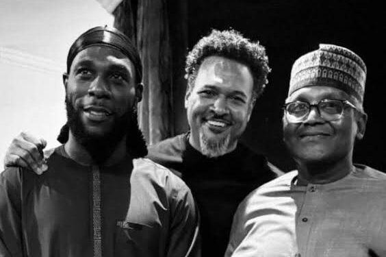 Burna Boy Joins Dangote For Ramadan Iftar At His Residence