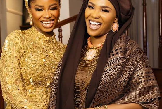 Iyabo Ojo Flaunts Outfit For Daughter Priscilla’s Wedding Today