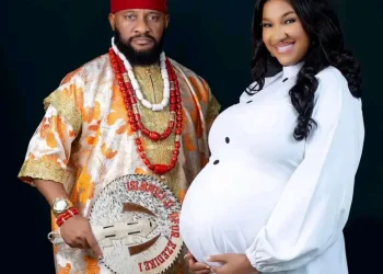 Yul Edochie, Judy Austin Celebrate Arrival Of Baby Girl