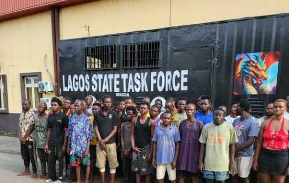 Lagos Taskforce Cracks Down on Criminal Hotspots, Detains 277 Suspects