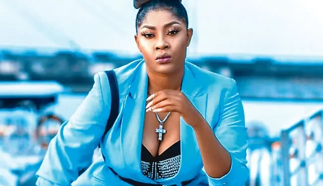 Angela Okorie Apologises to Mercy Johnson-Okojie, Senator Ned Nwoko After Period of Reflection