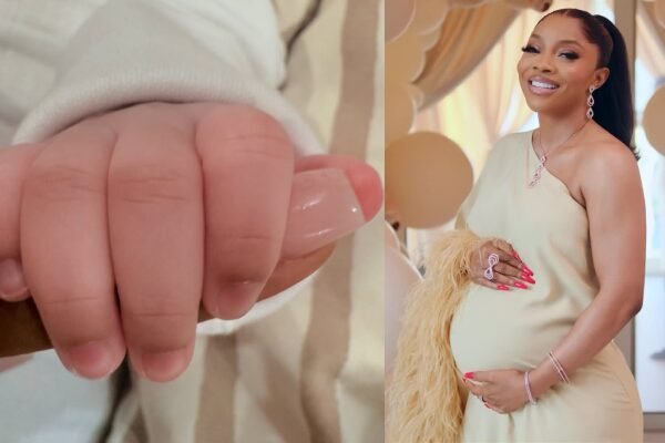 Toke Makinwa Welcomes First Child