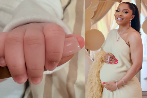 Toke Makinwa Welcomes First Child