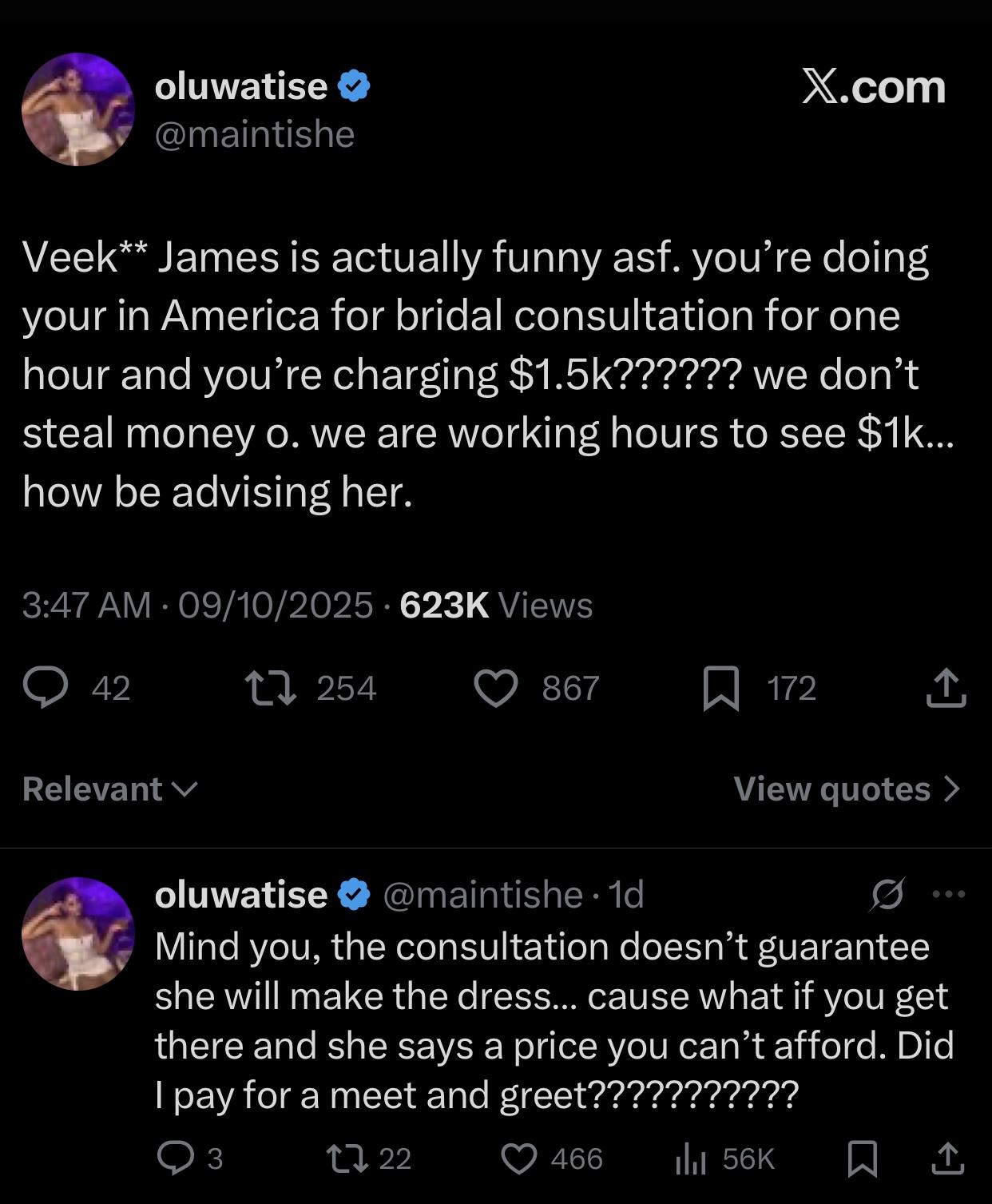 The ₦2 Million Question: Veekee James' Fee Exposes the Divide in Who Nigerian Luxury is For