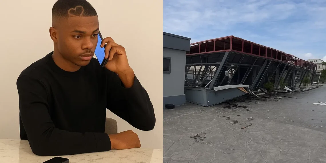 Viral Video Shows Ola of Lagos’ Showroom Being Torn Down – Here’s His Reaction