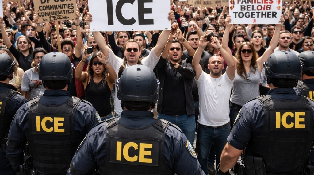 "Give Us Our Child Back!": The Desperate Protest Gripping a Texas Detention Center