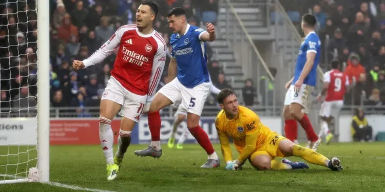 Martinelli scores first Arsenal hat-trick as Gunners defeat Portsmouth comfortably in FA Cup