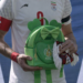 Iranian Soccer Players Hold Schoolbags in Solidarity with Slain Girls