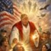 Fake AI Image of Trump as Messiah Delivering Baby Statue of Liberty Goes Viral