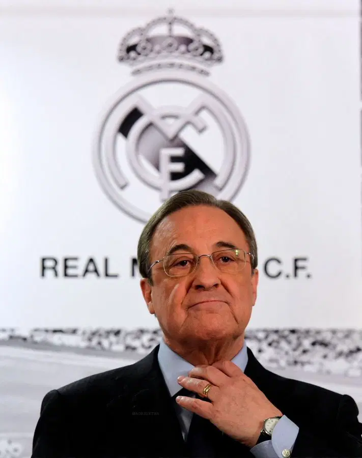 Florentino Perez points a finger at the Club World Cup after Madrid's trophyless campaign