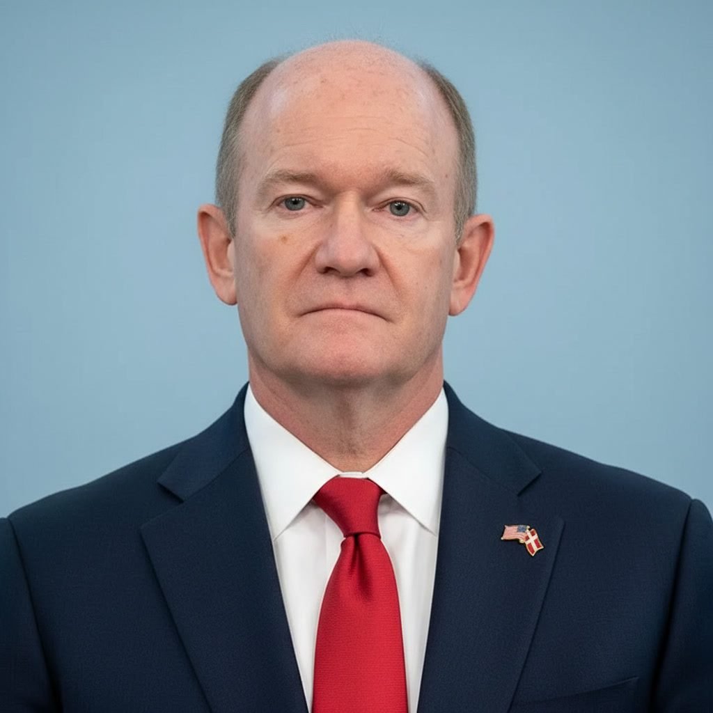 US Senator Chris Coons Hospitalised After Multi-Car Crash