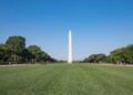 Authorities Investigate '8647' Stains Vandalized on National Mall Grass in Washington, DC