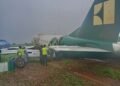 ​Panic at Benin Airport as Enugu Air Aircraft Crash-Lands